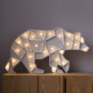 Little Lights Geometric Polar Bear Lamp - Little Lights US