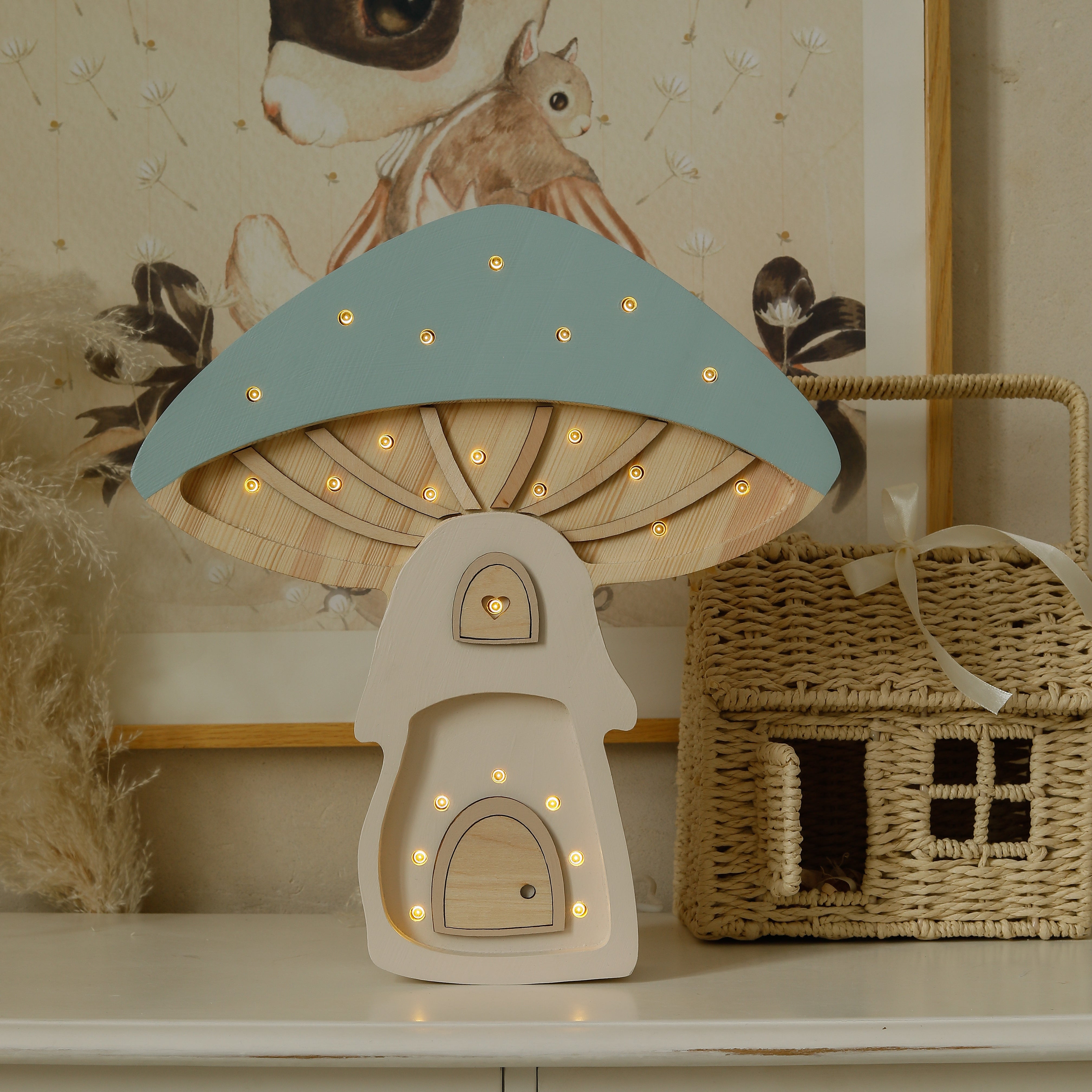 Little Lights Mushroom House Lamp