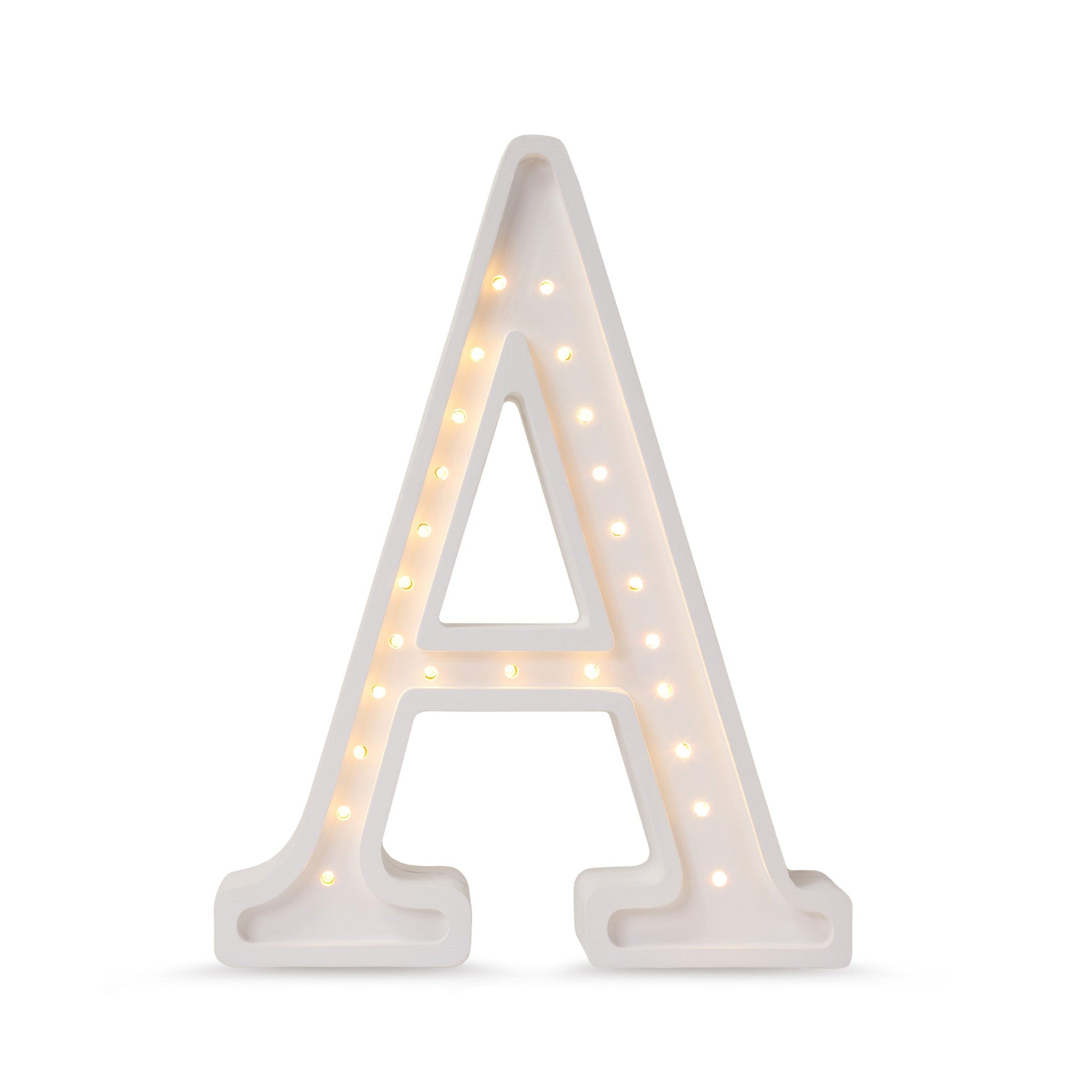 A Letter Lamp – handmade wooden kids lamp by Little Lights