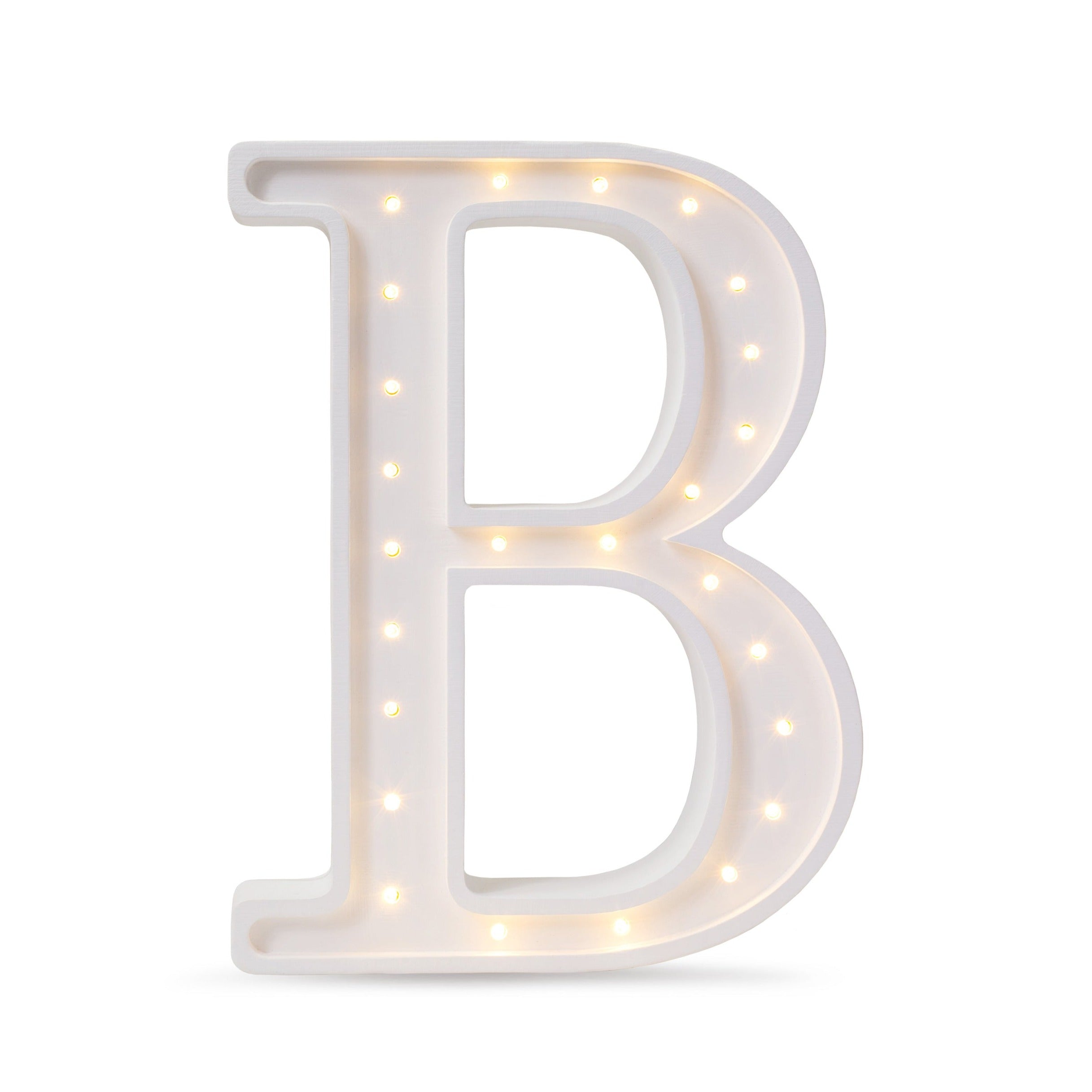 Little Lights B Wooden Letter Lamp with dimmer