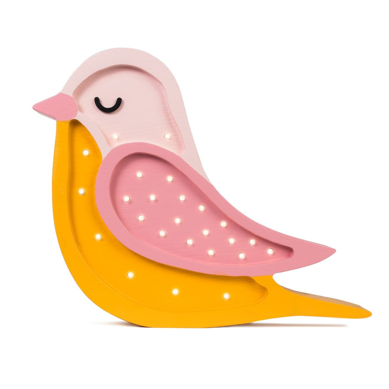 Little Lights Bird Lamp Honey Orange – Handmade Kids Lamp