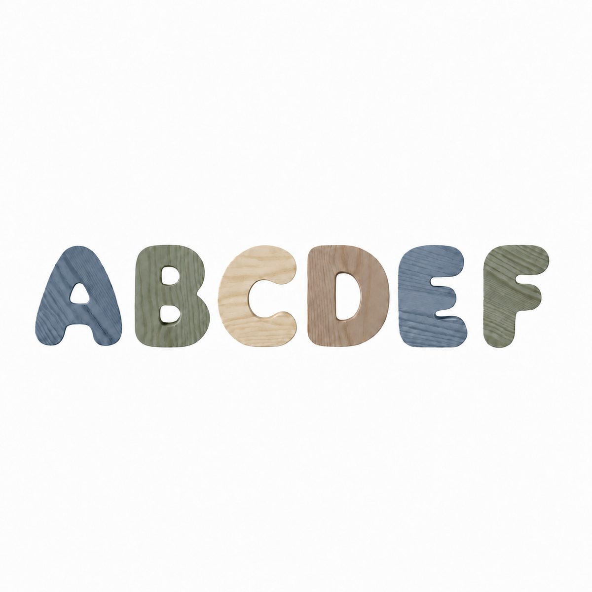 Wooden Bubble Letters - Create Your Name