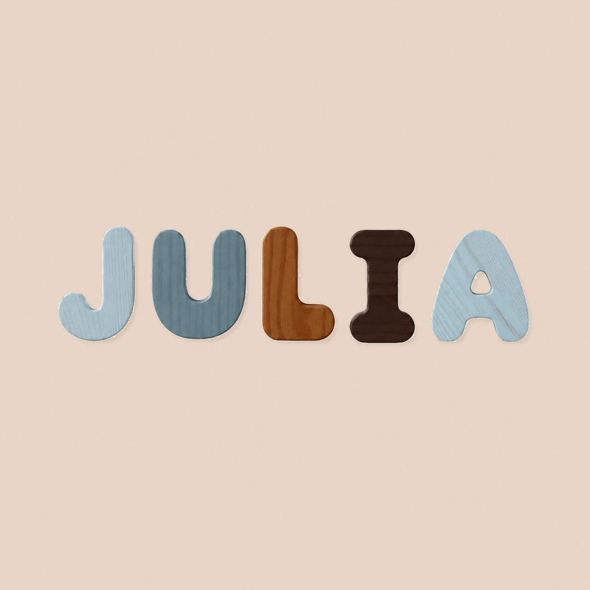 Wooden Bubble Letters - Create Your Name