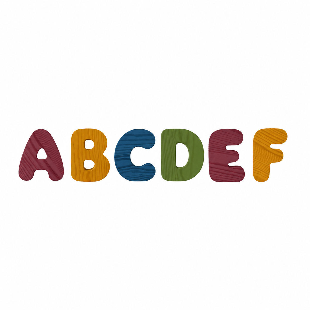 Wooden Bubble Letters - Create Your Name