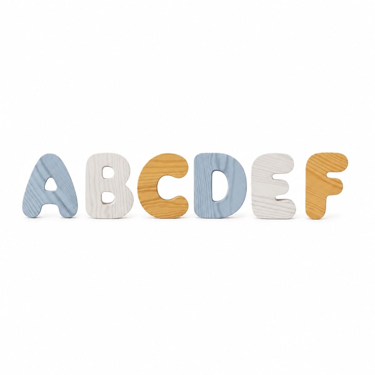 Wooden Bubble Letters - Create Your Name