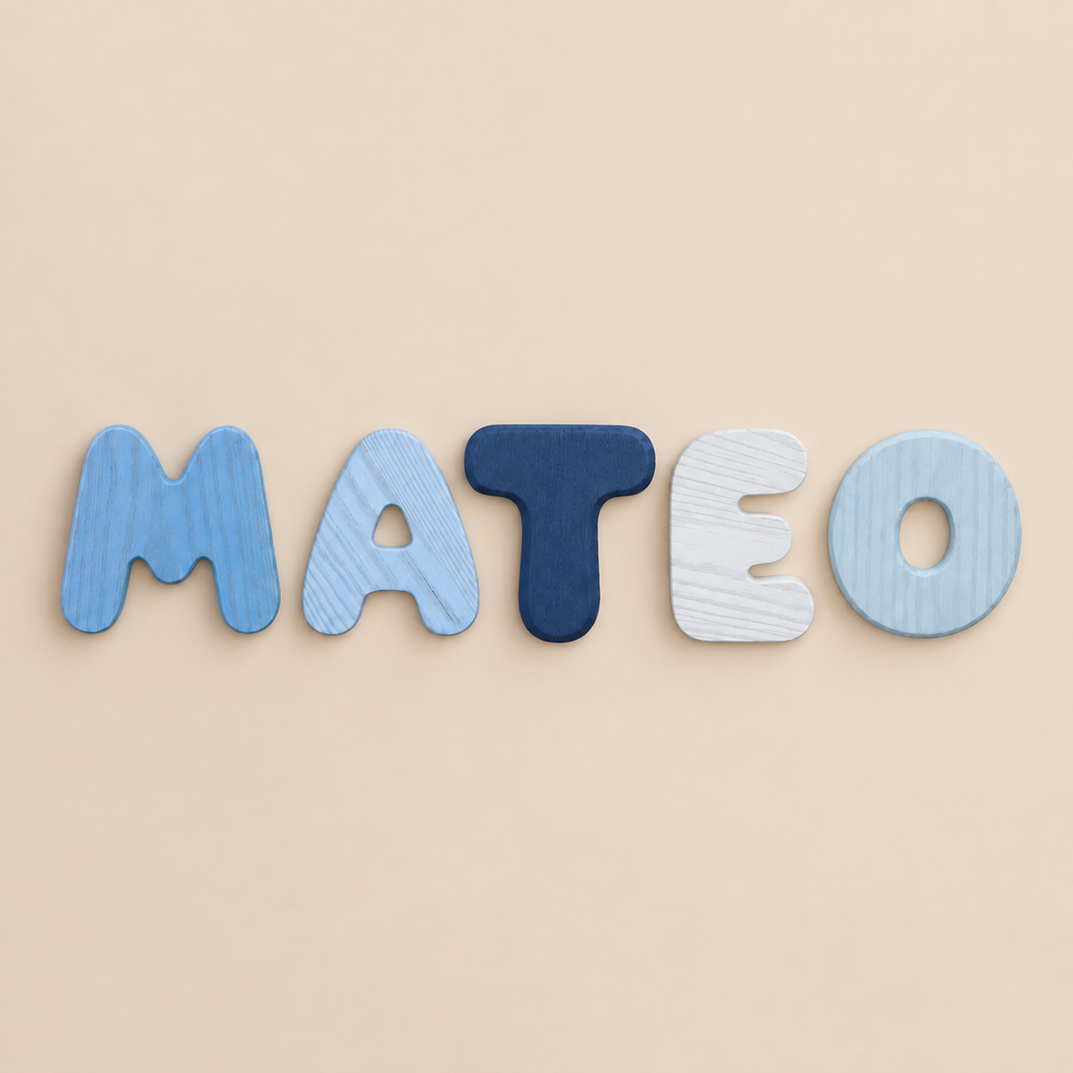 Wooden Bubble Letters - Create Your Name
