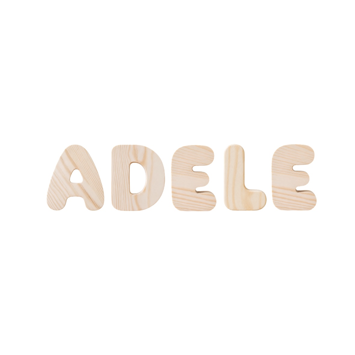 Wooden Bubble Letters - Create Your Name