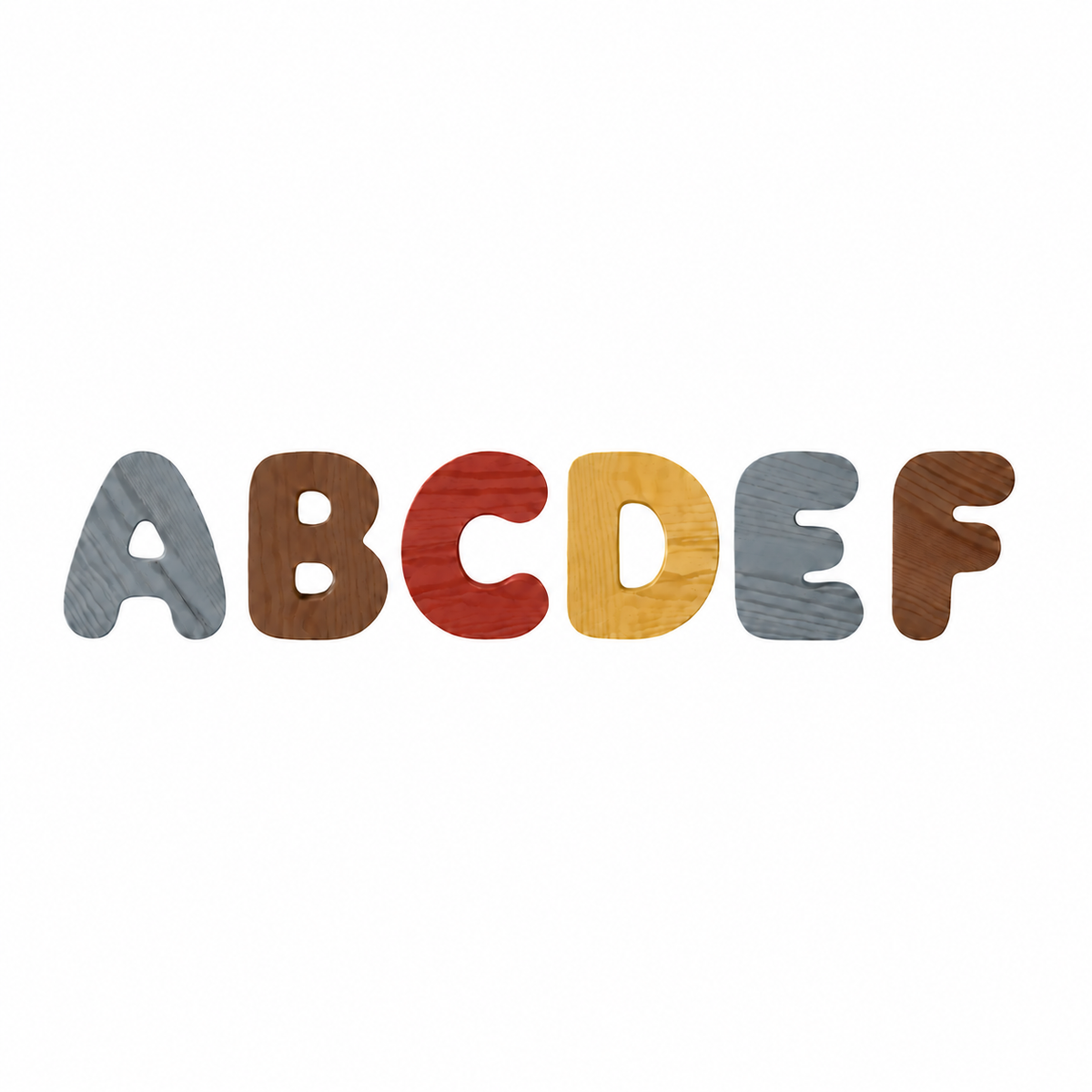 Wooden Bubble Letters - Create Your Name