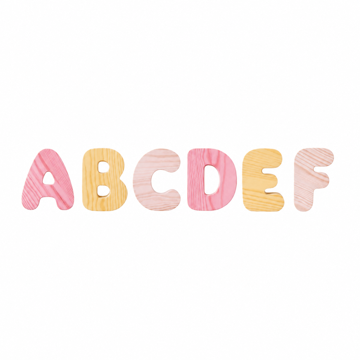 Wooden Bubble Letters - Create Your Name