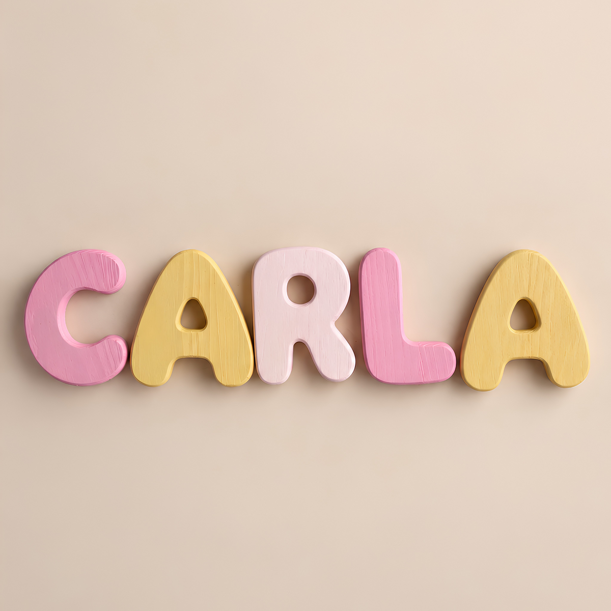 Wooden Bubble Letters - Create Your Name