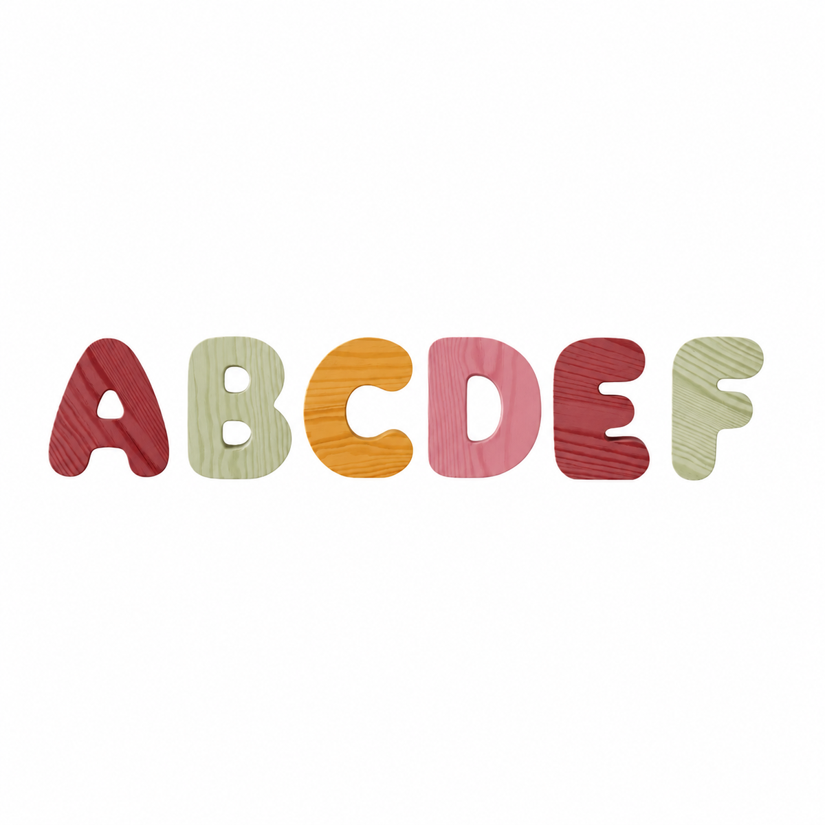 Wooden Bubble Letters - Create Your Name