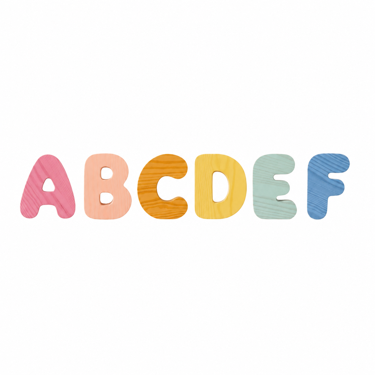 Wooden Bubble Letters - Create Your Name