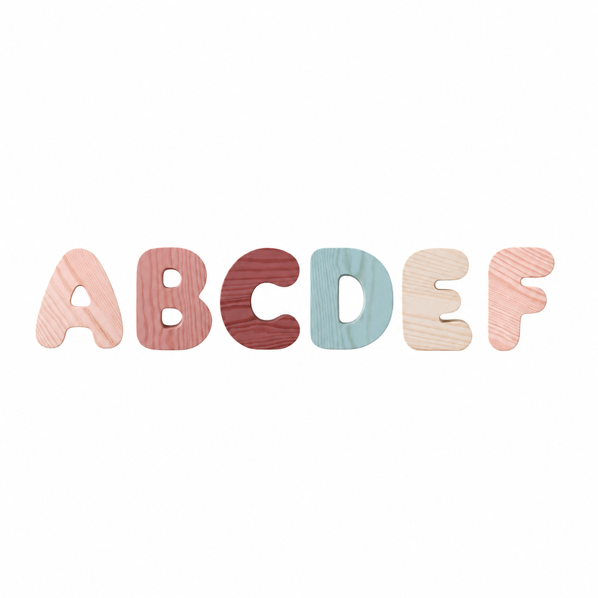 Wooden Bubble Letters - Create Your Name