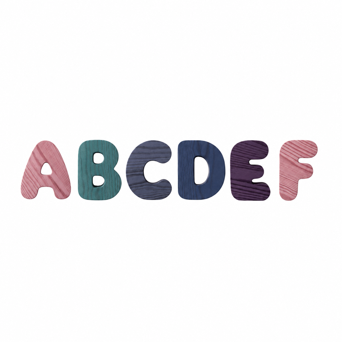 Wooden Bubble Letters - Create Your Name