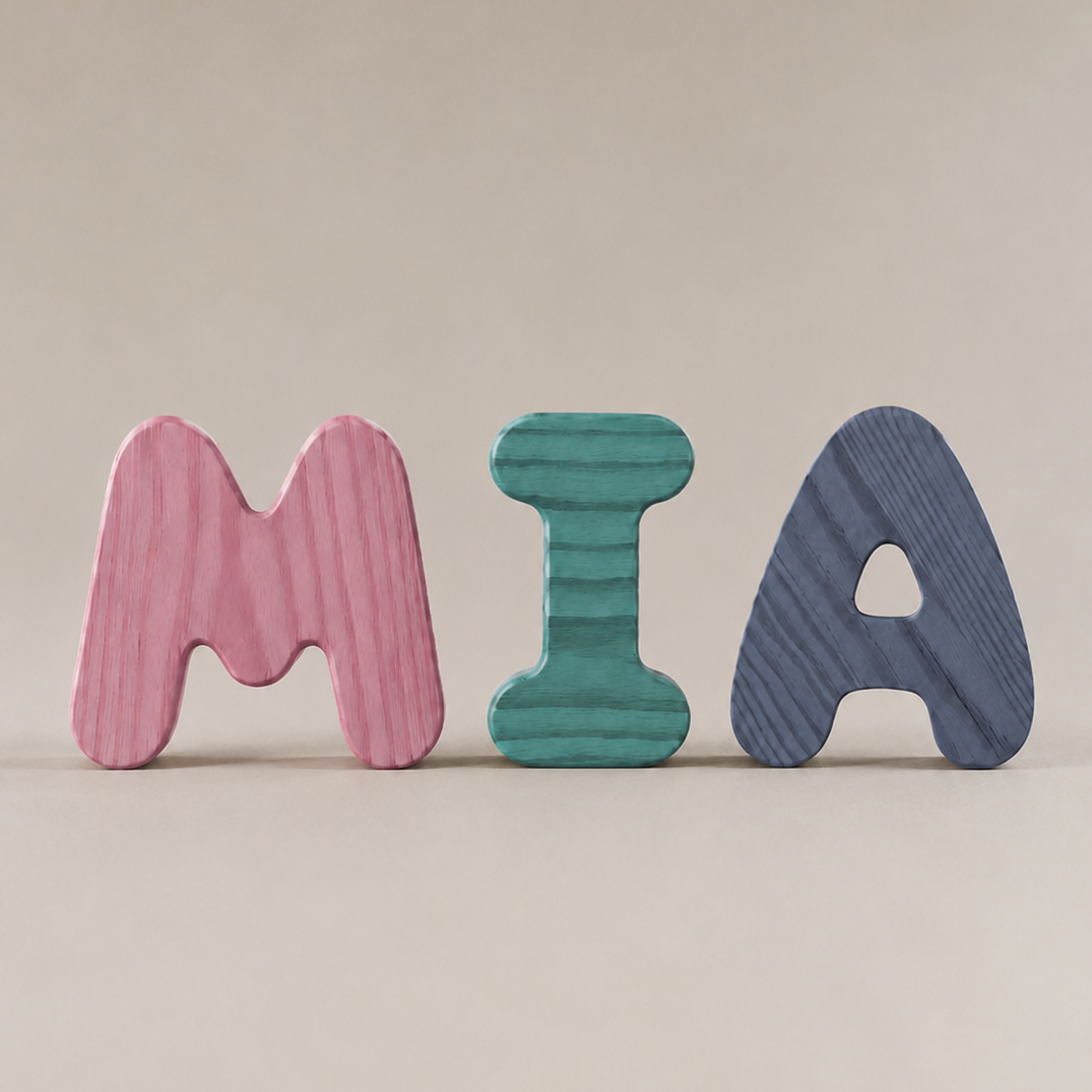 Wooden Bubble Letters - Create Your Name