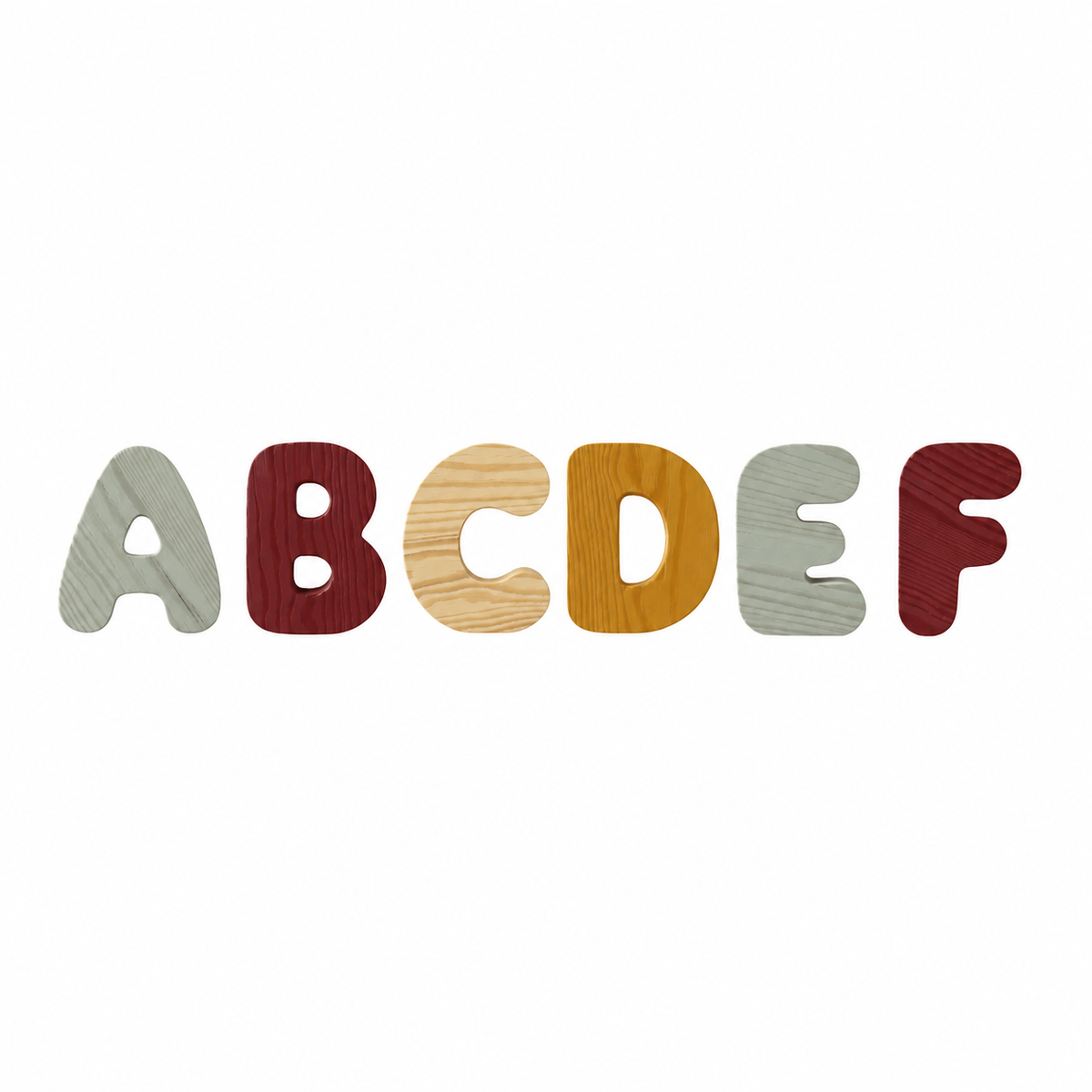 Wooden Bubble Letters - Create Your Name