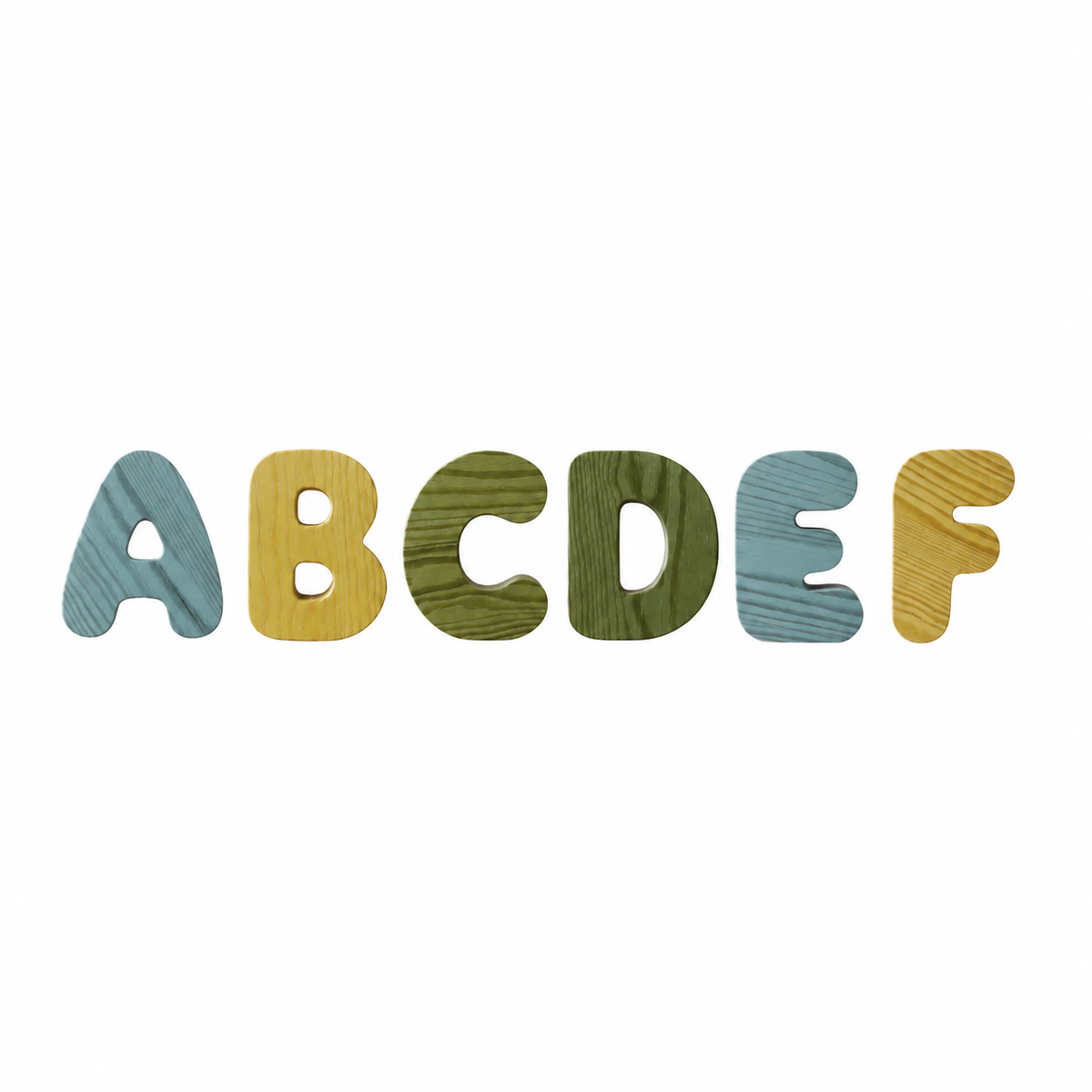 Wooden Bubble Letters - Create Your Name