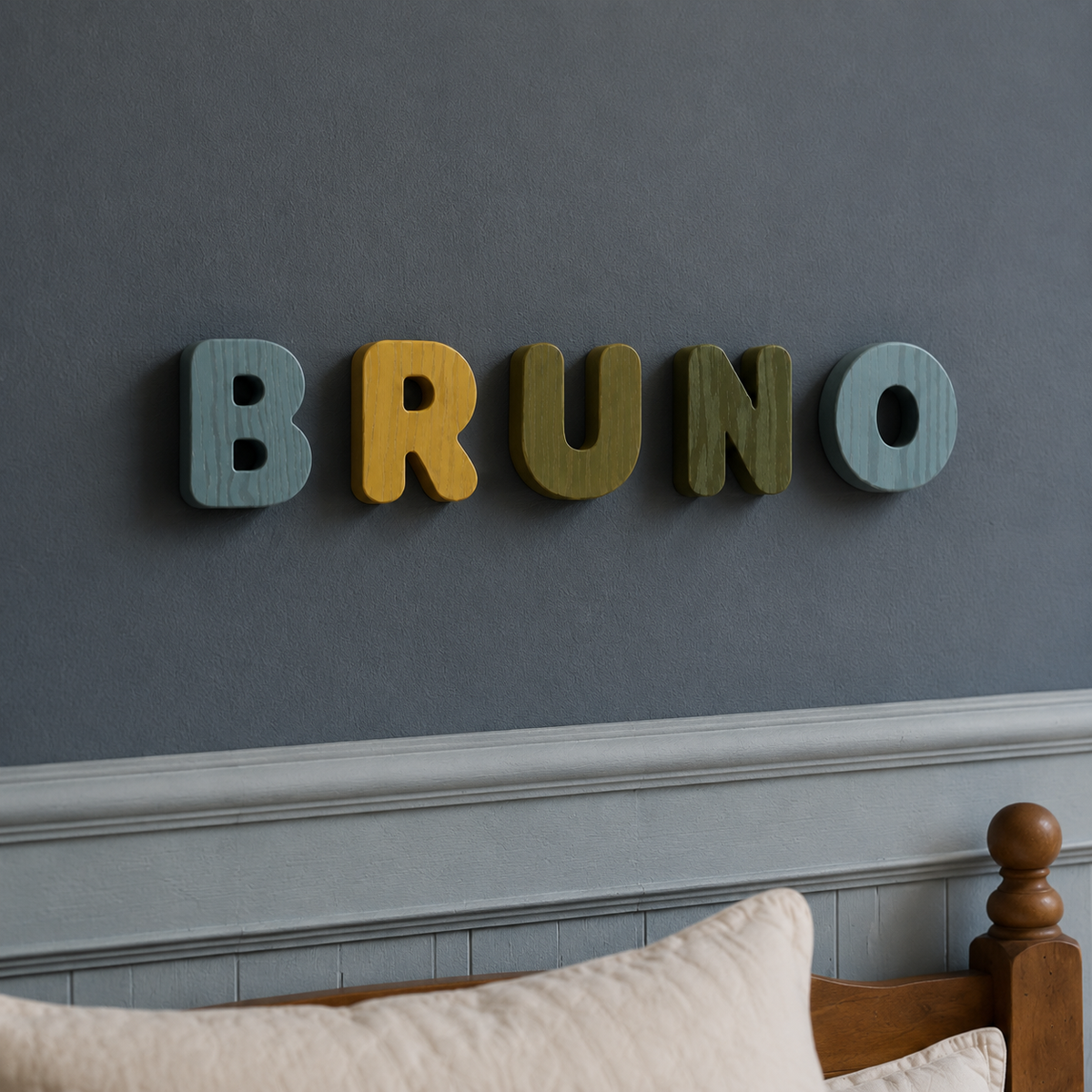 Wooden Bubble Letters - Create Your Name