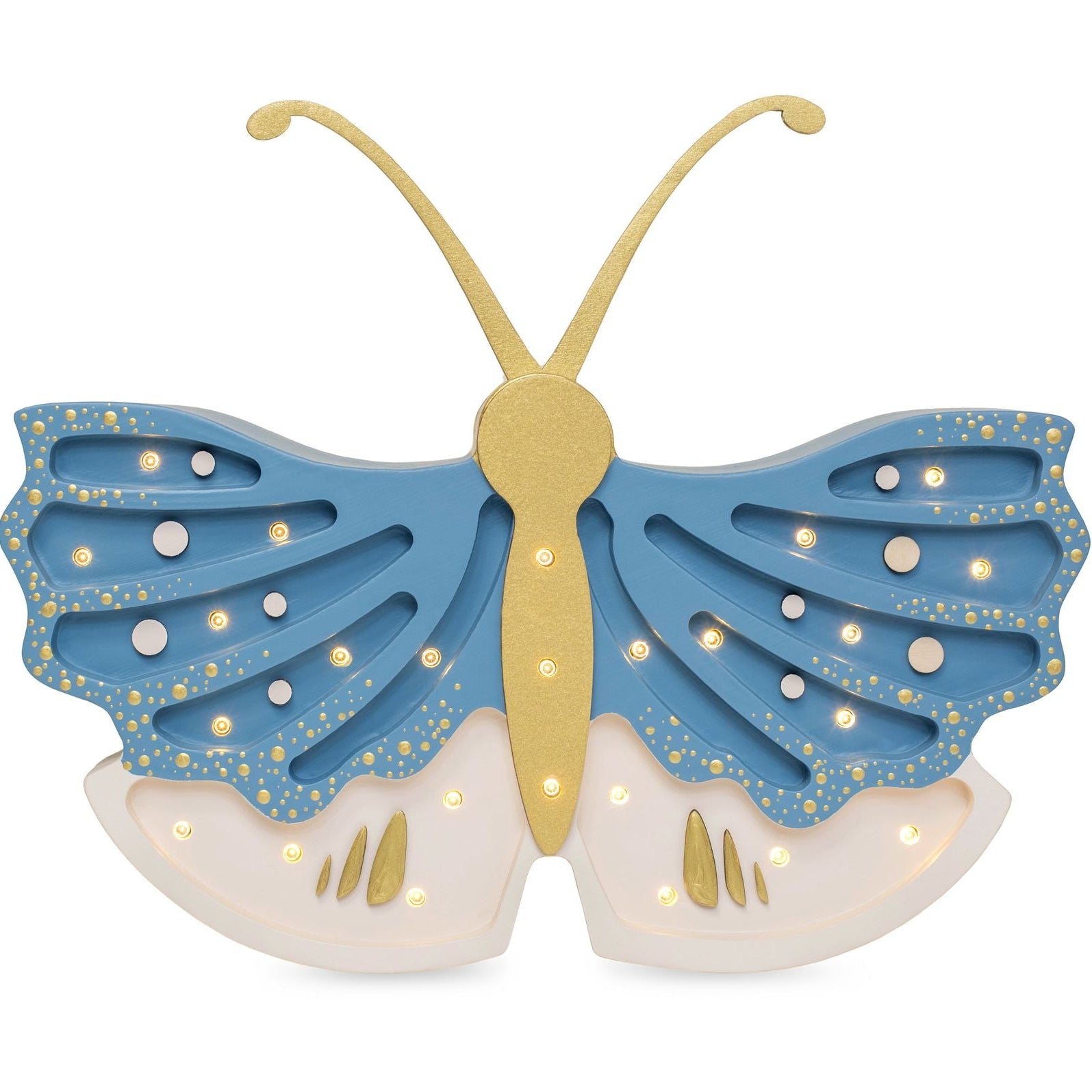Little Lights Butterly Lamp Golden Orchid – Handmade Baby Night Light with Dimmer