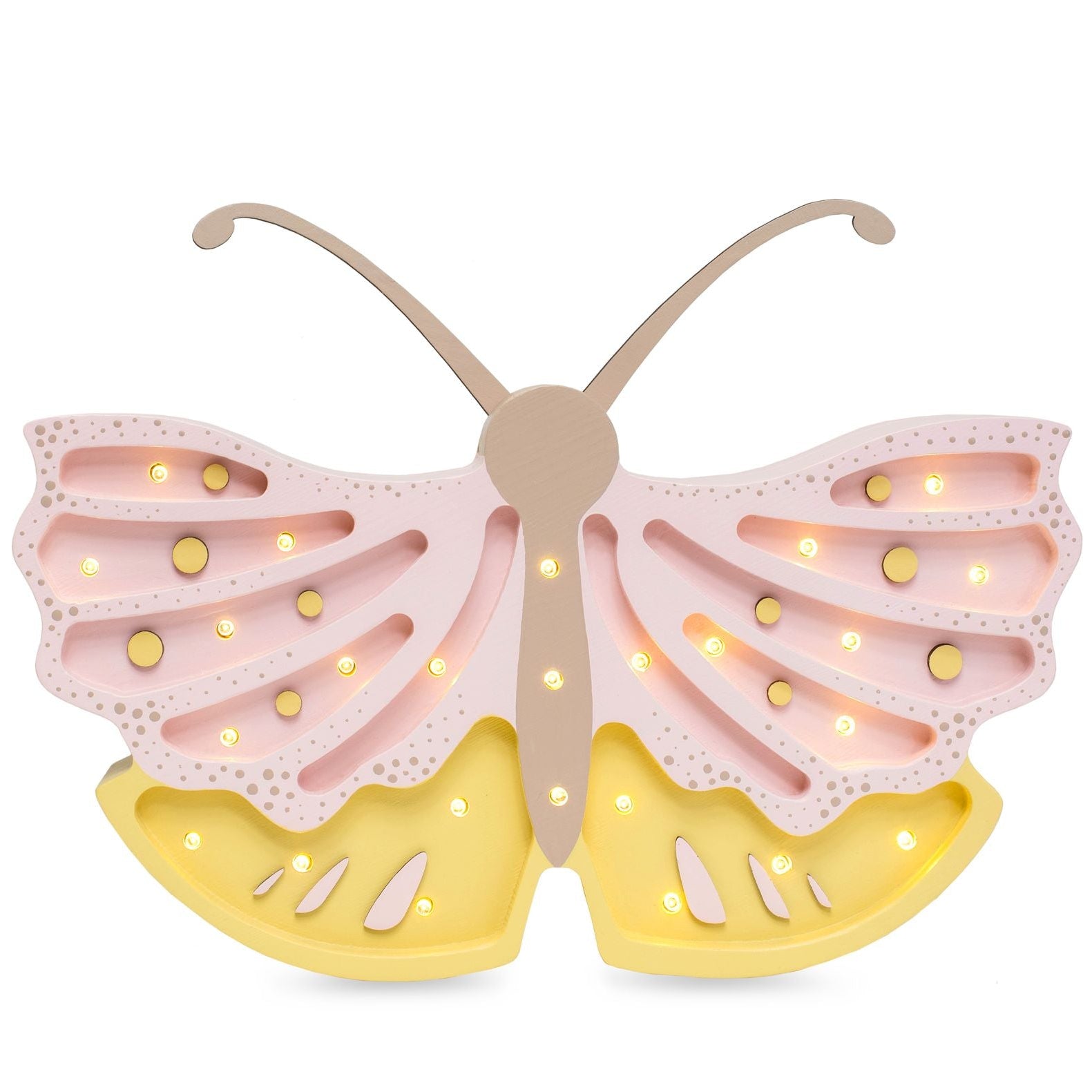 Little Lights Butterly Lamp Honey Rose – Handmade Baby Night Light with Dimmer