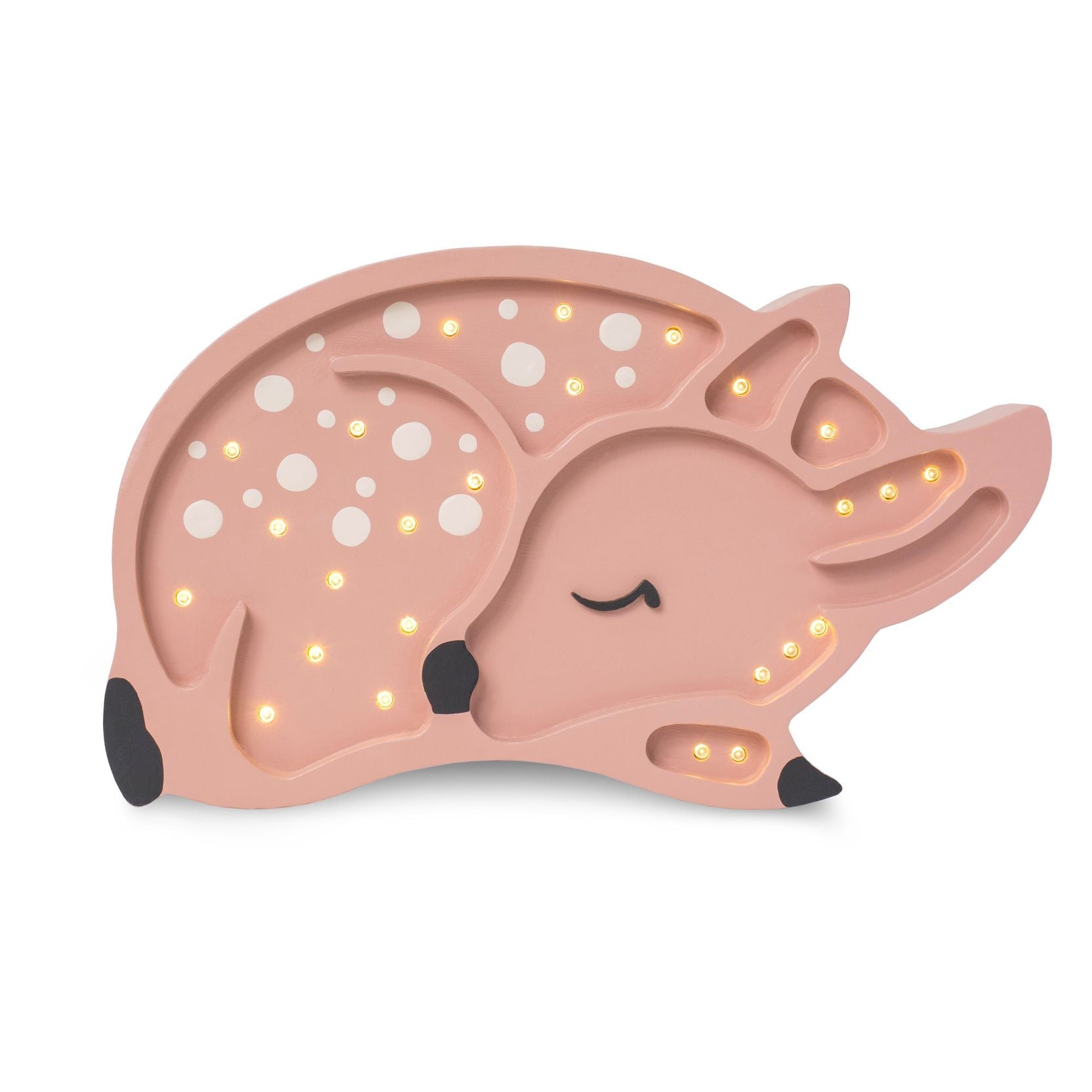 Little Lights Deer Brown Lamp – Handmade Baby Night Light with Dimmer