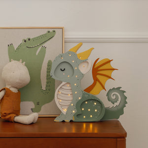 Dragon Lamp with remote – dimmable LED light for children’s rooms