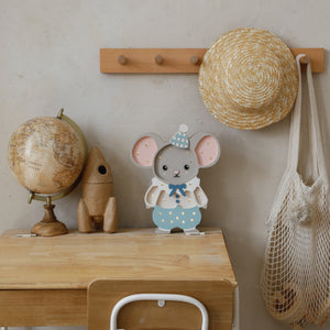 Felix the Mouse Lamp with remote control – dimmable wooden kids lamp for bedtime