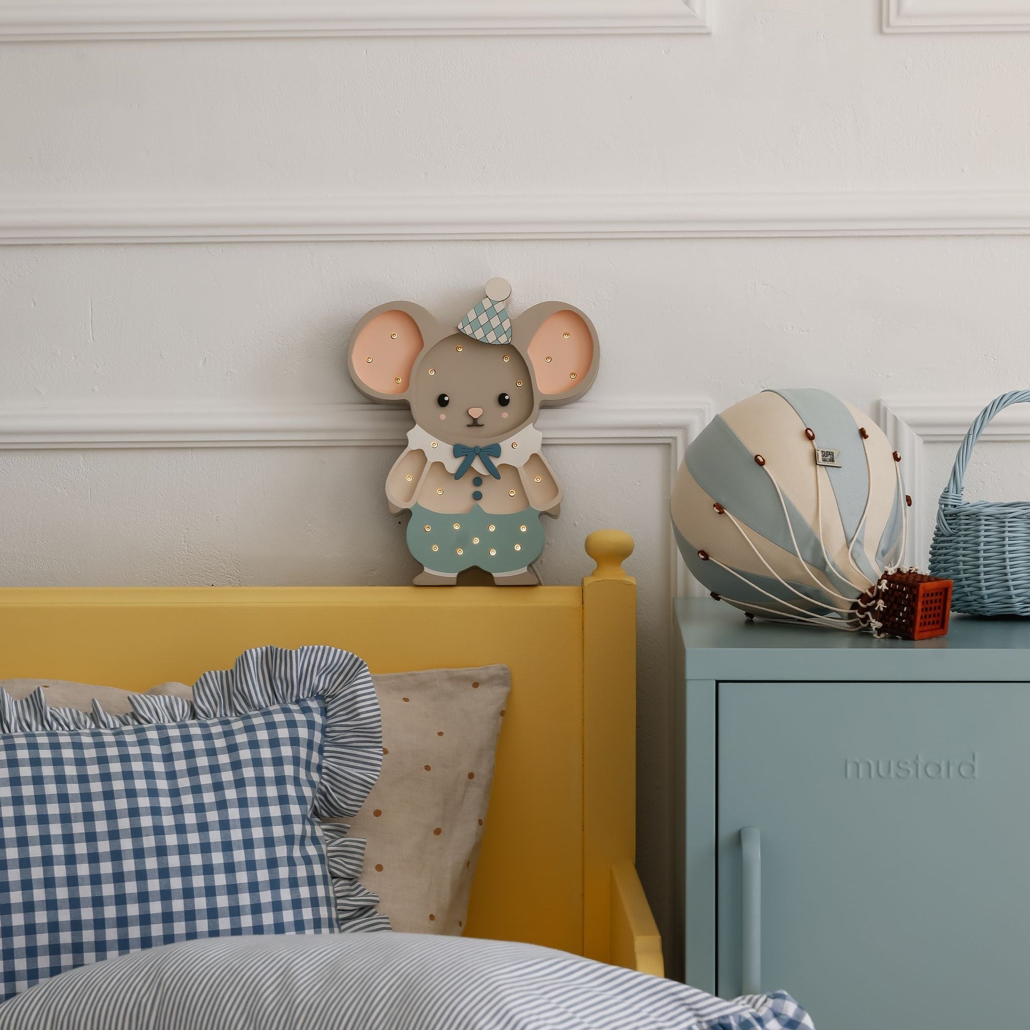 Little Lights Felix the Mouse Night Light in a kid's room