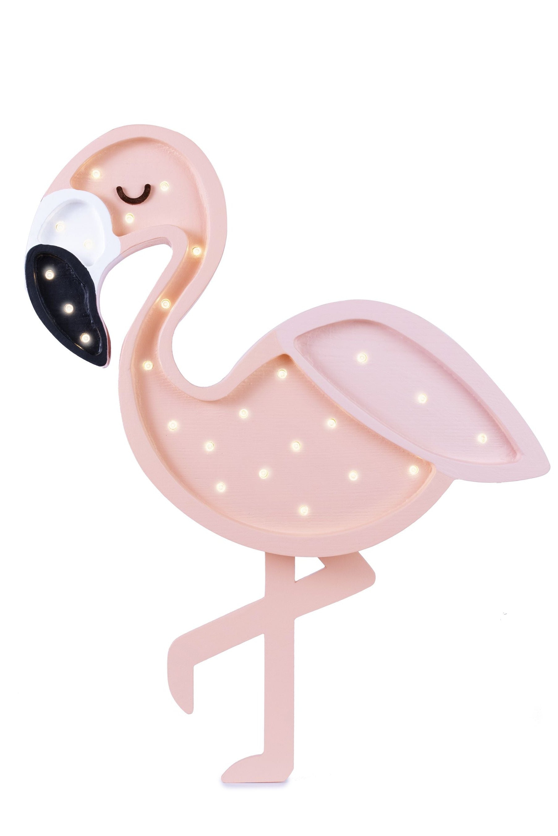 Little Lights Flamingo Pink Lamp – Handmade Baby Night Light with Dimmer