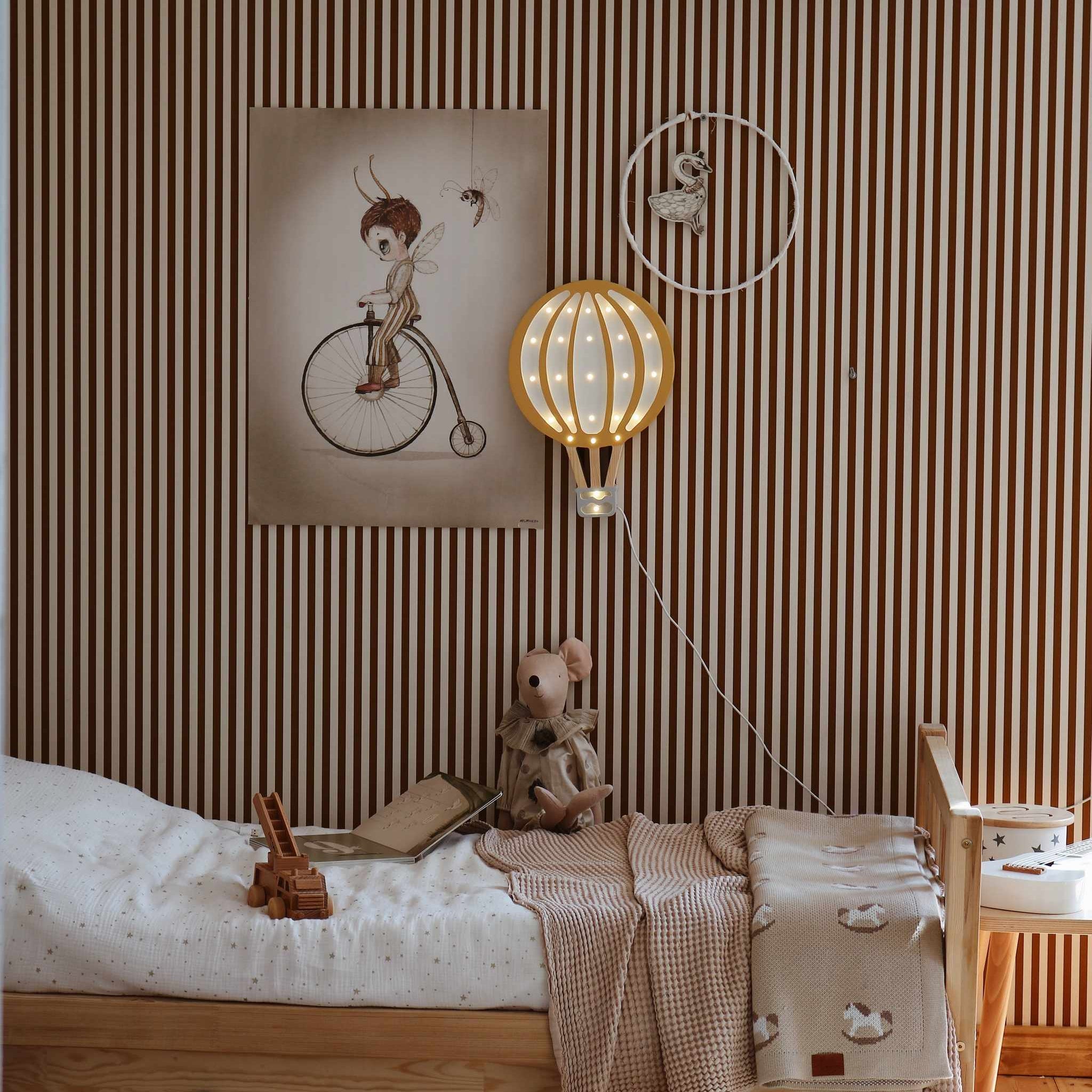 Little Lights mustard Hot Air Balloon Lamp perfect baby shower gift
