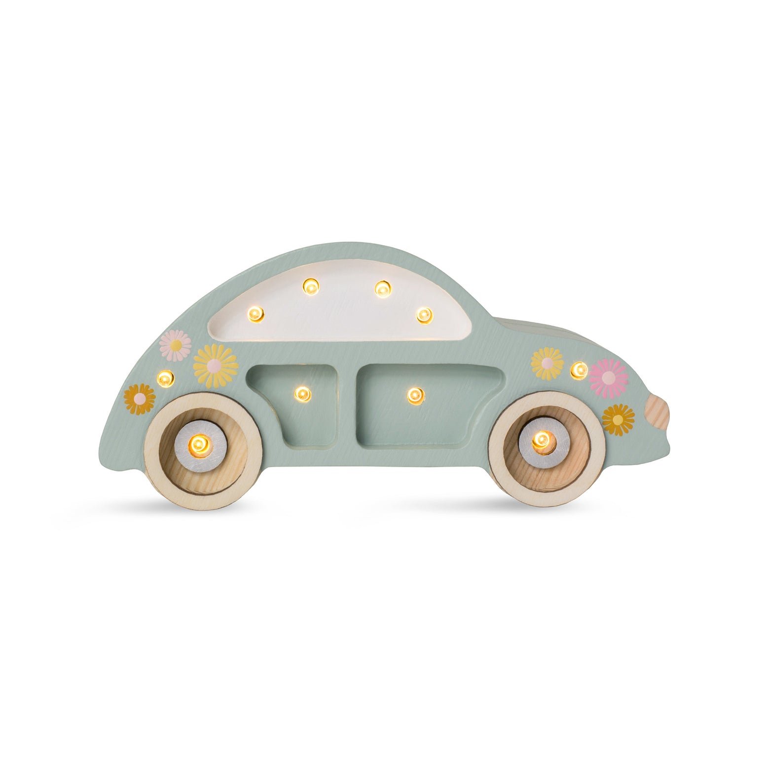 Little Lights Mini Beetle Car  Lamp – Handmade Baby Night Light with Dimmer