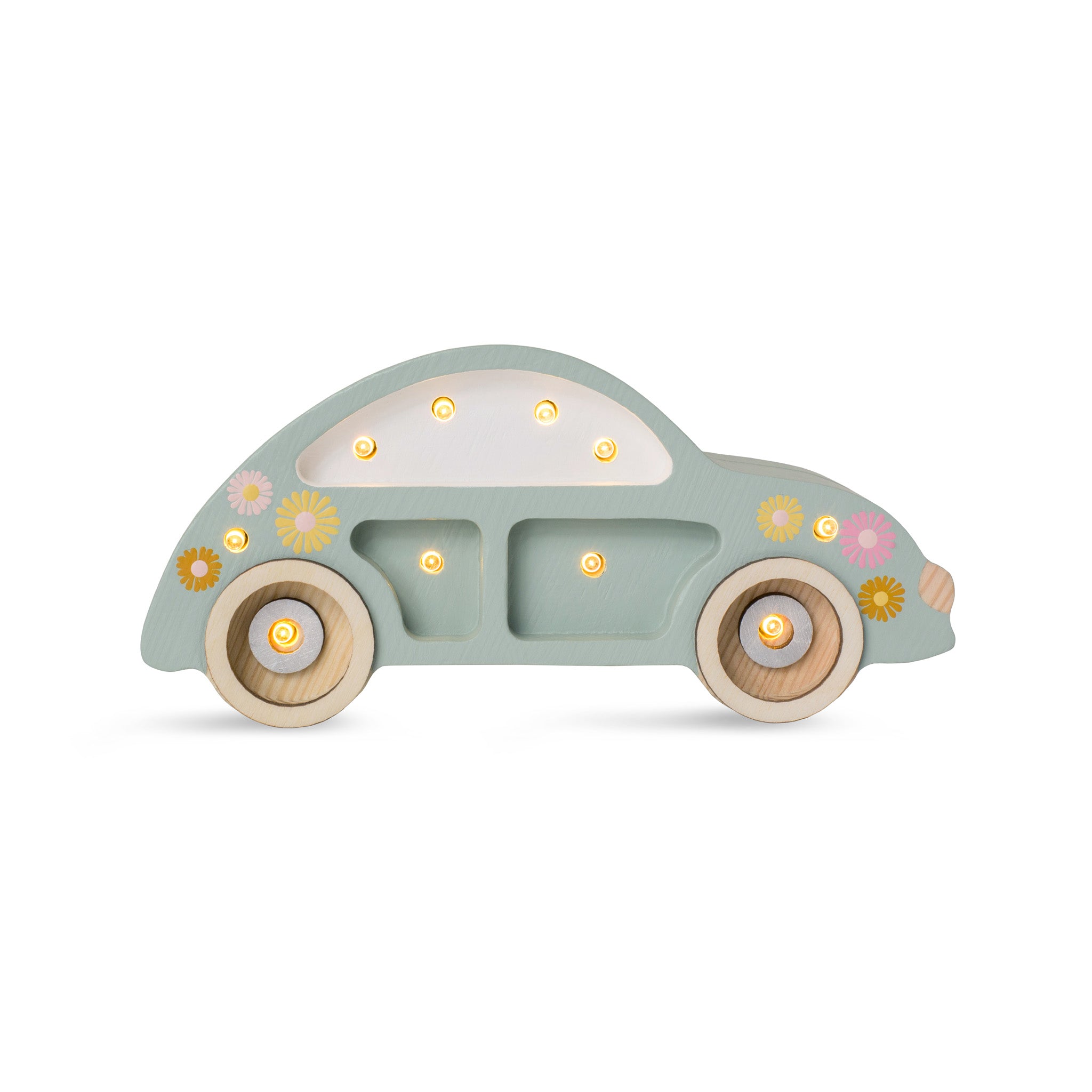 Little Lights Mini Beetle Car  Lamp – Handmade Baby Night Light with Dimmer
