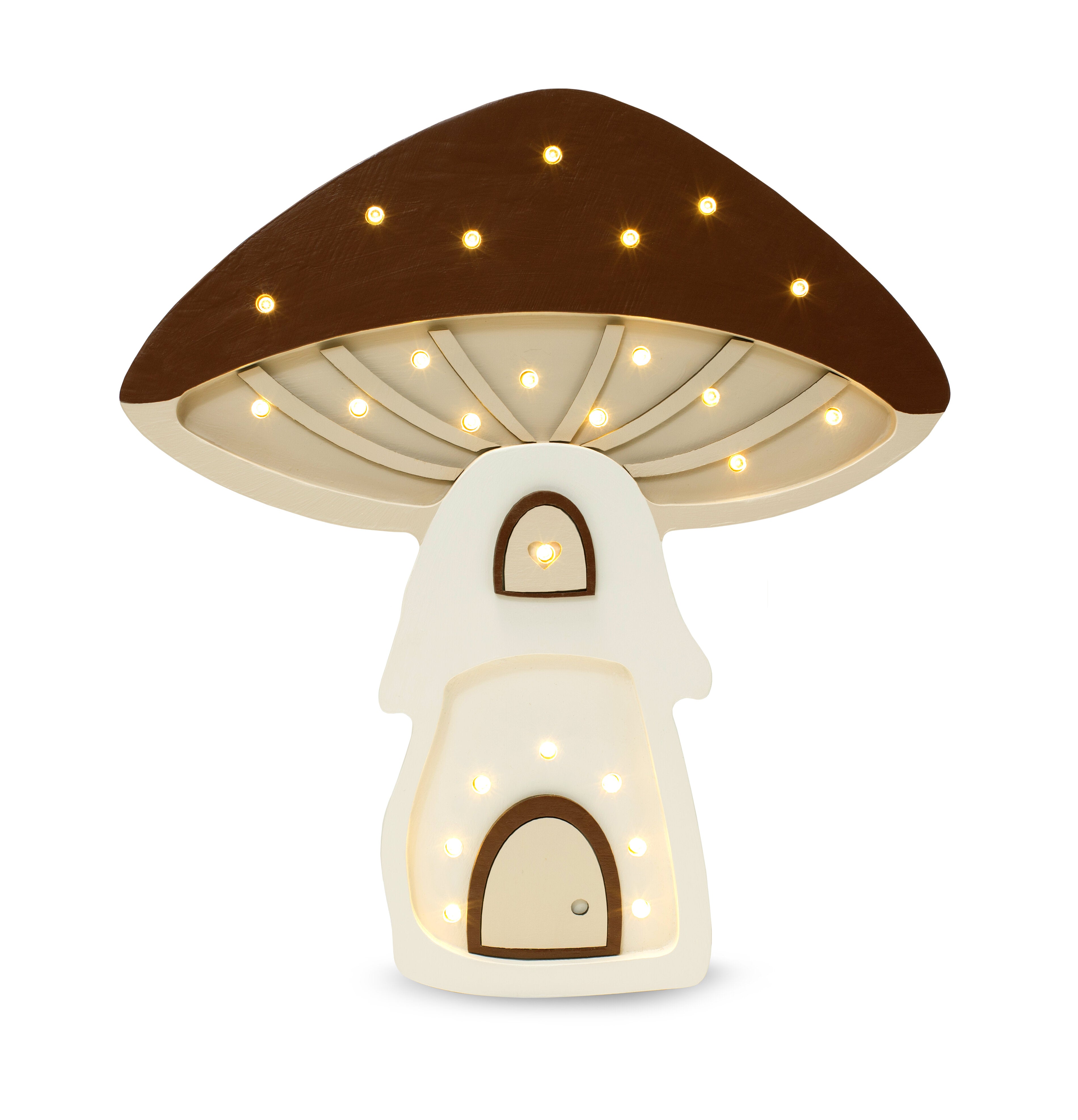 Mushroom House Lamp with remote control – adjustable brightness and timer for bedtime
