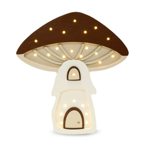 Mushroom House Lamp with remote control – adjustable brightness and timer for bedtime