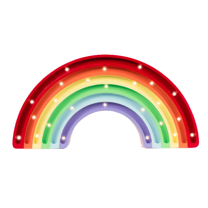 Classic Rainbow Lamp – decorative night light handmade from wood for nursery
