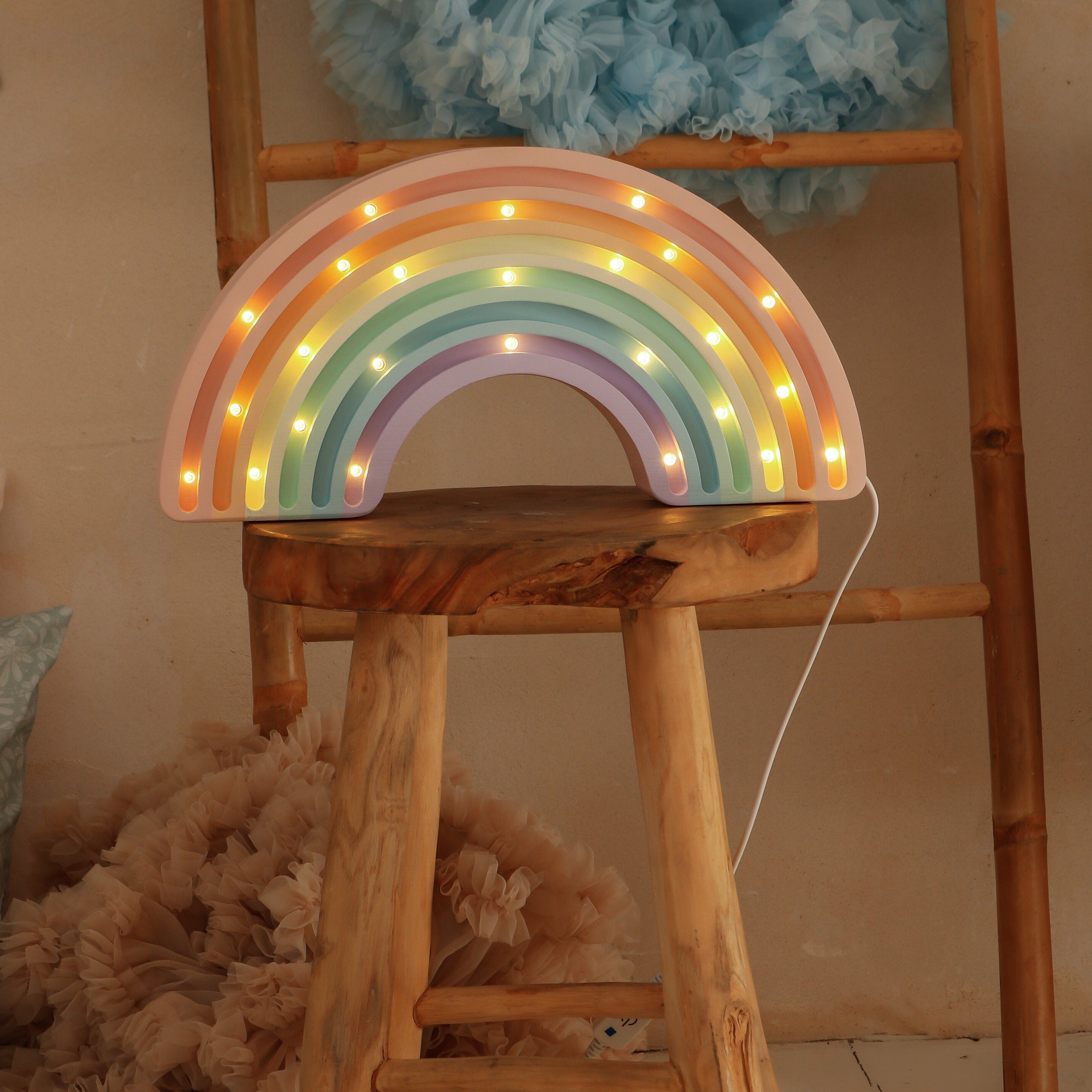 Pastel Rainbow Lamp by Little Lights – LED night light for girls’ room