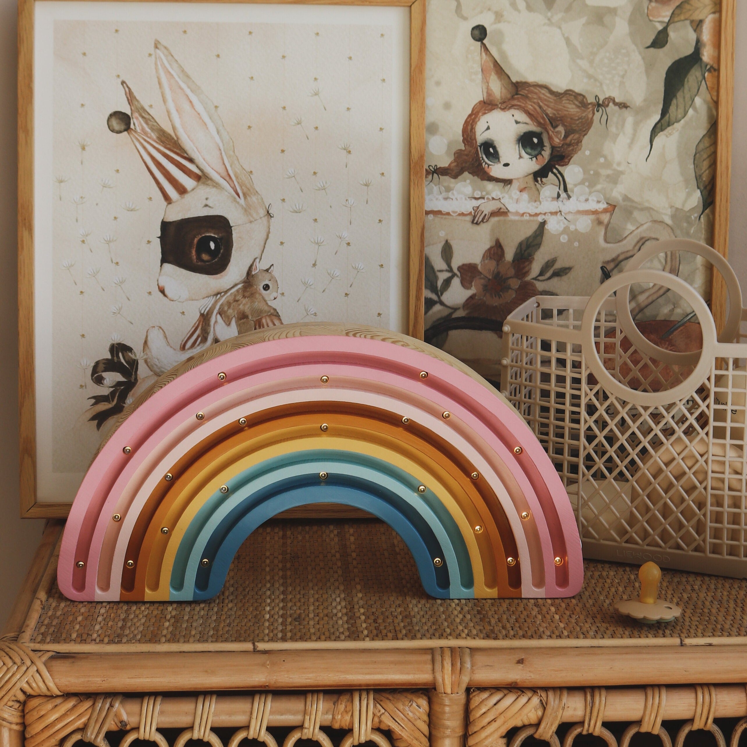 Retro Rainbow Lamp – kids room lights with warm LED glow