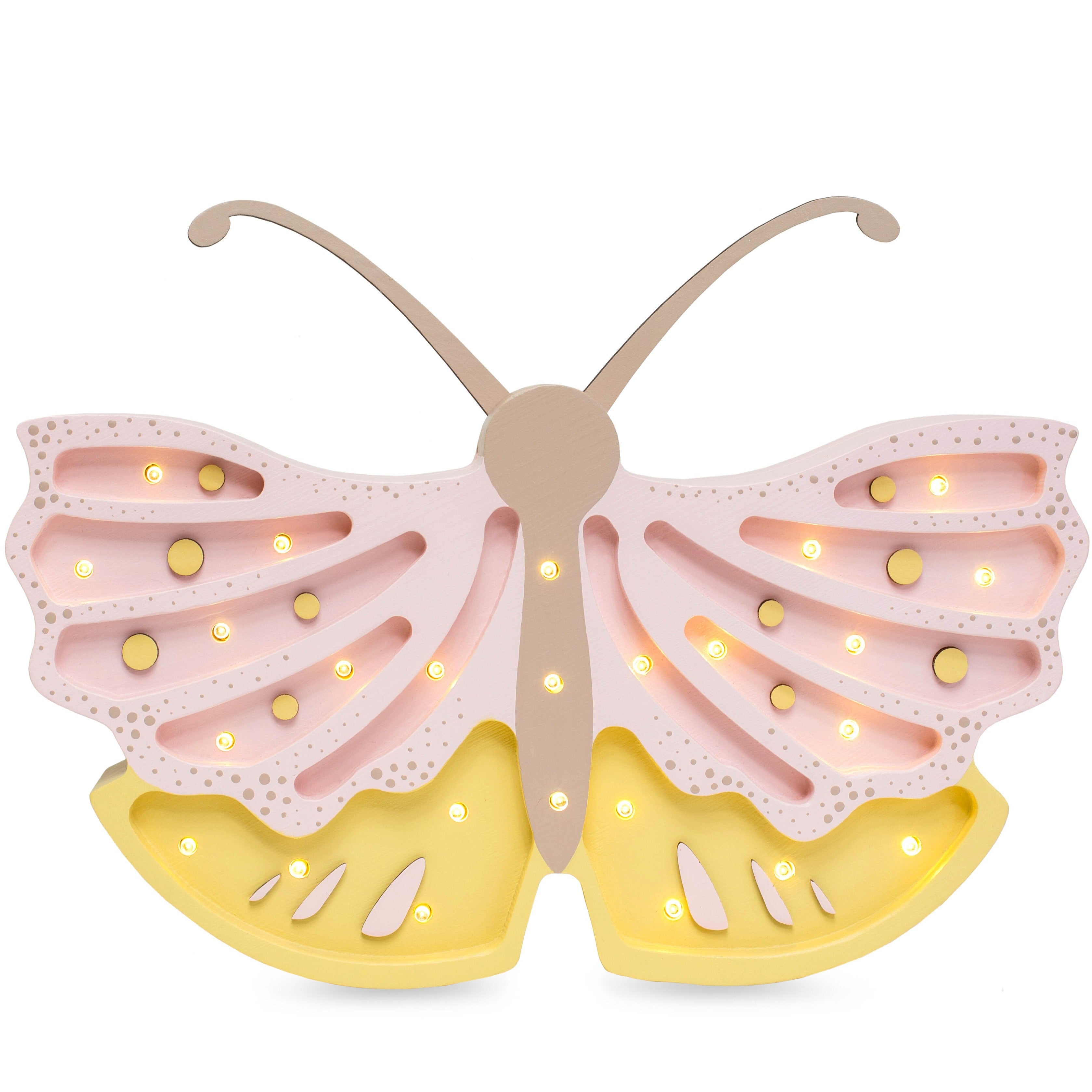 Flying Butterfly Tripod Lamp with High-Res Printed Shade, Nightlight for Nursery, Calming and store Dreamy Bedside Lamp