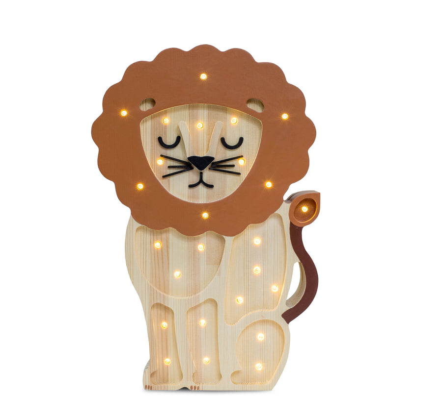 Little Lights Lion Lamp in Yellow (36x23.5x5.5 cm)
